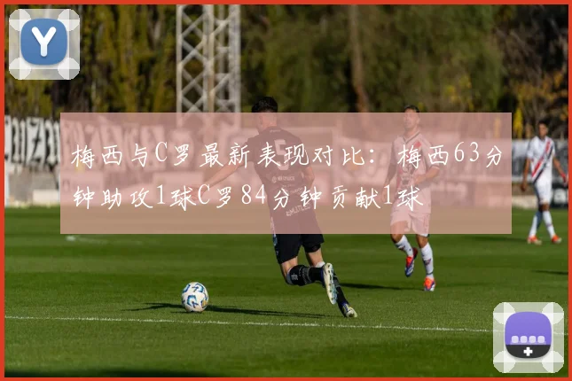 梅西与C罗最新表现对比：梅西63分钟助攻1球C罗84分钟贡献1球